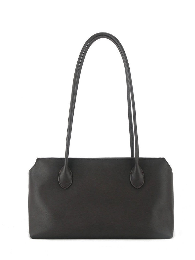 Genuine Leather Minimalist Style Easy Matching Tote Bags