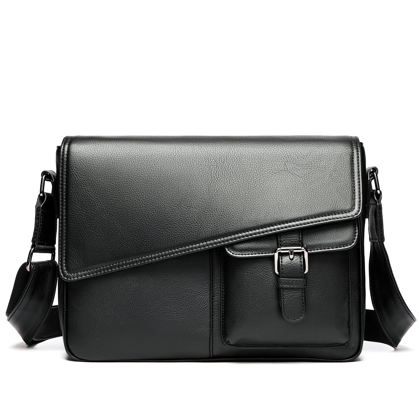 Men's Layer Cowhide High-grade Korean Style Trendy Men's Messenger Bag