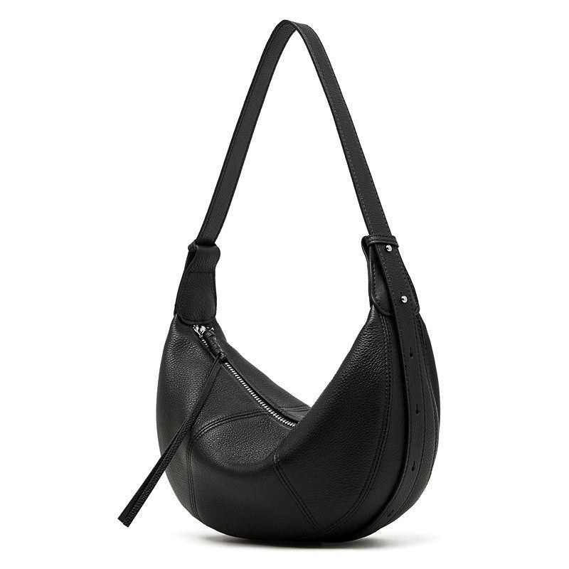 Women's Natural Drop Leather Dumpling Lightweight Simple Fashionable Shoulder Bags