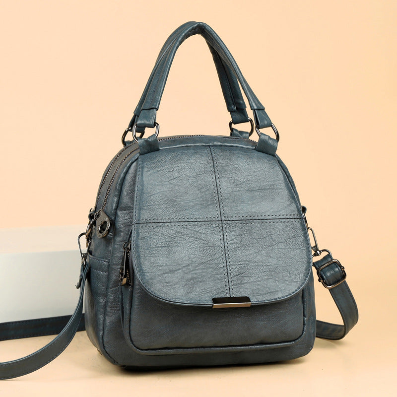 Pretty Sheepskin Preppy Style Retro Simple Backpacks