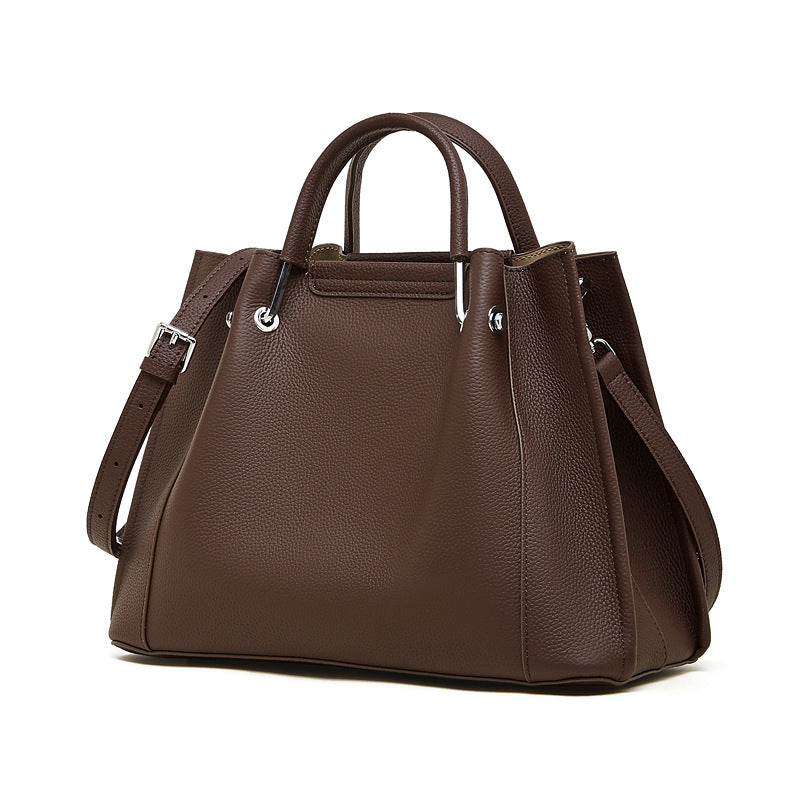 Women's Cowhide Large Capacity Simple Spring Korean Style Bags
