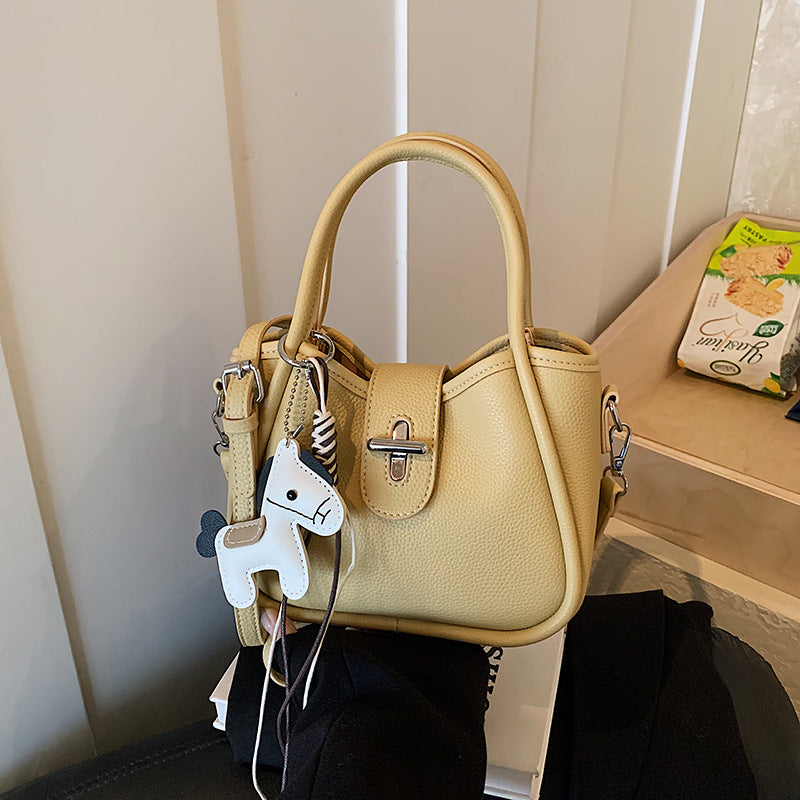 Vegetable Basket Niche Retro Textured Trendy Bucket Bag