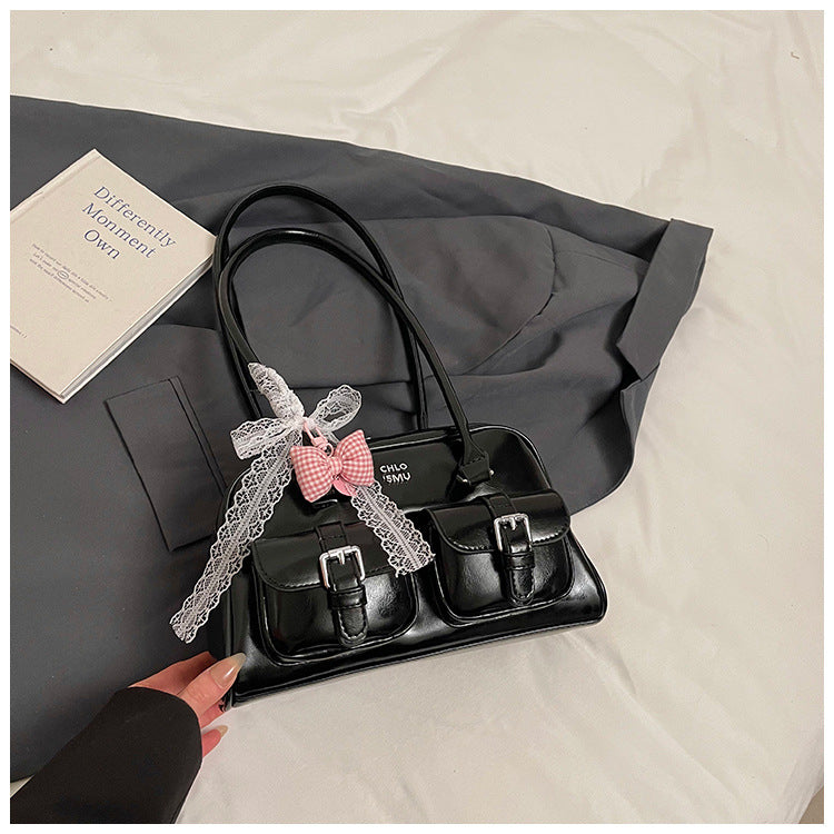 Women's Niche Retro Portable Boston Commuting Fashion Women's Shoulder Bag