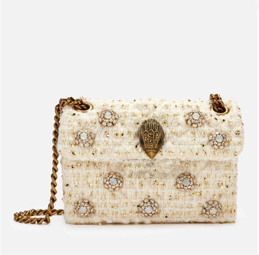 Classic Style Gold Wool Mini Design Bags