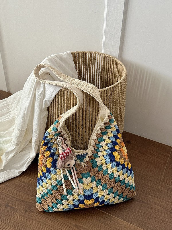 Women's Large Capacity Ethnic Style Hollow Seaside Tote Bag