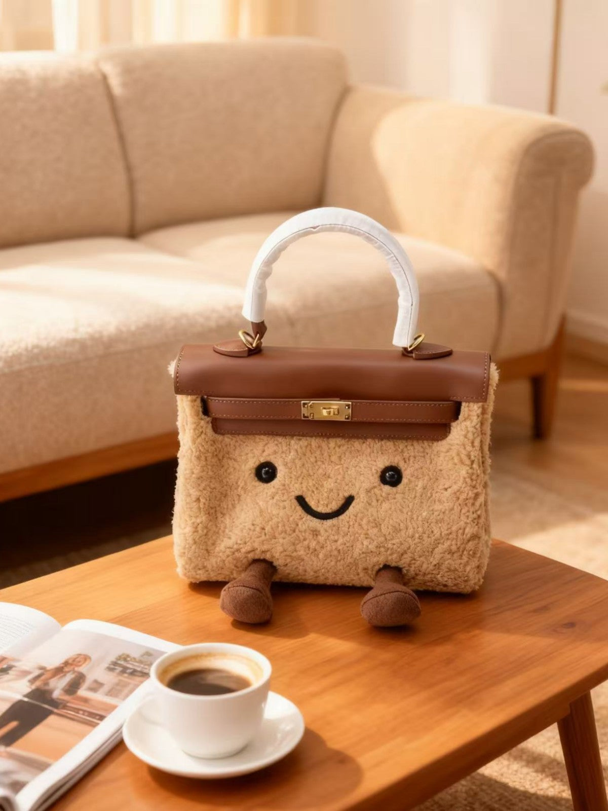 Women's Winter Second Generation Plush Kelly Elf Portable Super Bags
