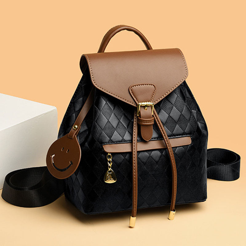 Women's Fashionable Temperament Korean Texture Large Capacity Backpacks