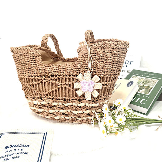 Women's Straw Large Capacity Seaside Beach Fashion Hollow Women's Shoulder Bag