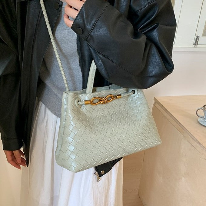 Capacity Totes High Sense Woven Retro Women's Messenger Bag