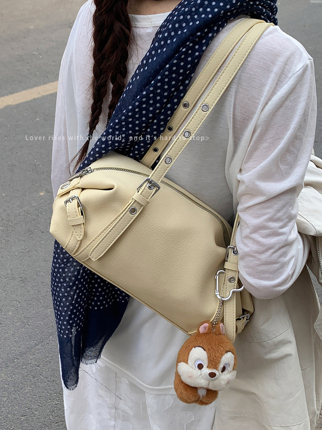 Women's Niche High-grade Simple Bowling Pillow Bags