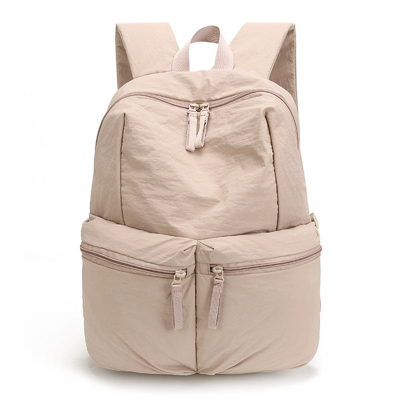 Women's Simple College Nylon Cloth Outing For Leisure Backpack