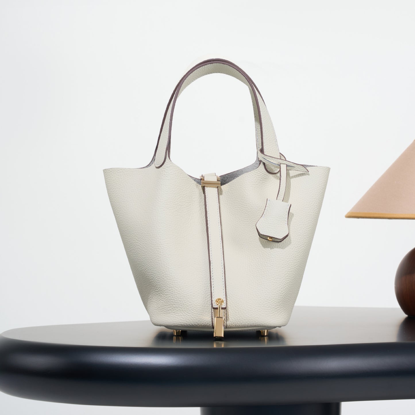 Classic First Layer Cowhide Vegetable Basket Light Luxury High-grade Genuine Women's Messenger Bag