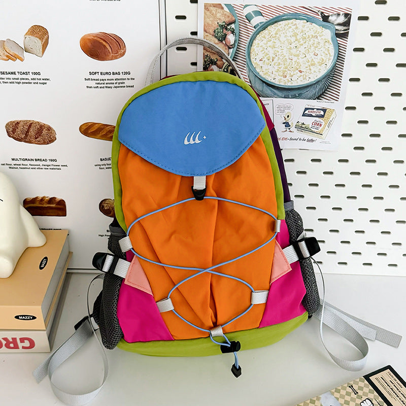 Innovative Hiking Multifunctional Design Rainbow Contrast Backpacks