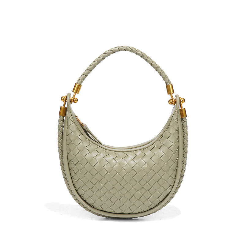 Graceful Women's Woven High-grade Moon Selenodont Underarm Bag