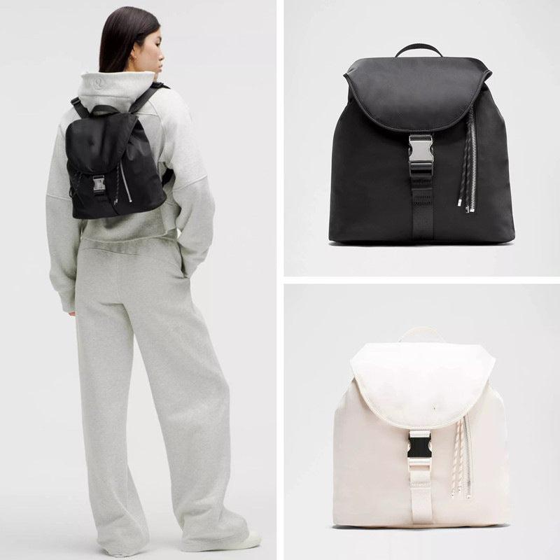 Road Drawstring Release Portable Large Capacity Women's Backpack