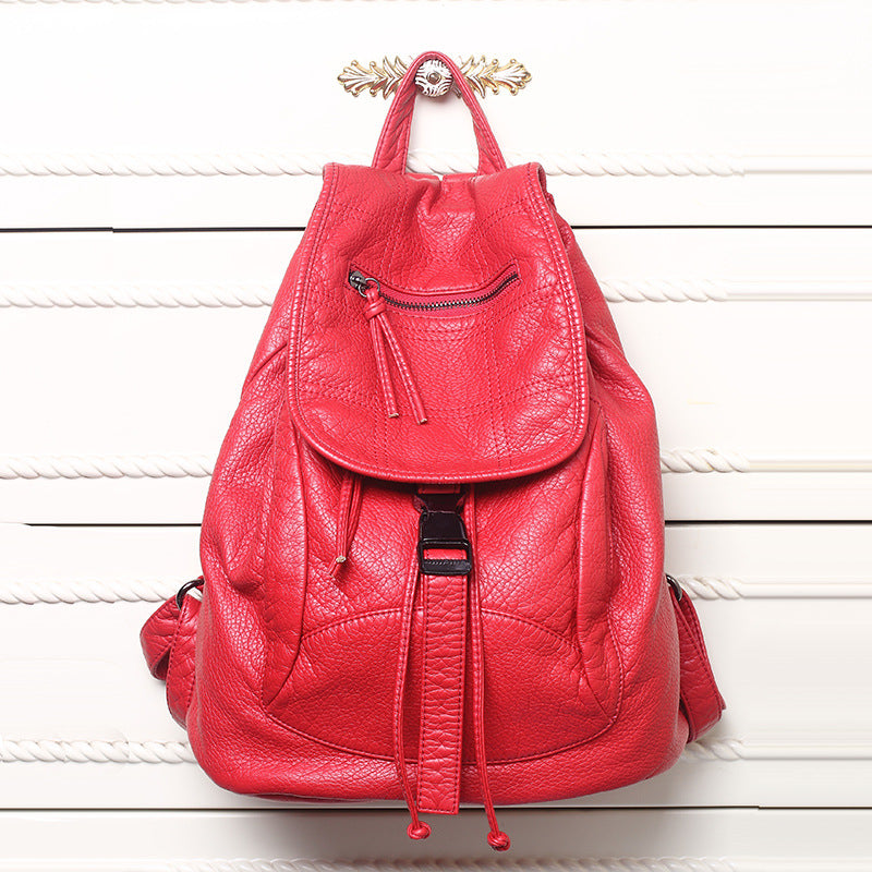 Women's Fashion Korean Style Washed Sheep Pattern Women's Backpack