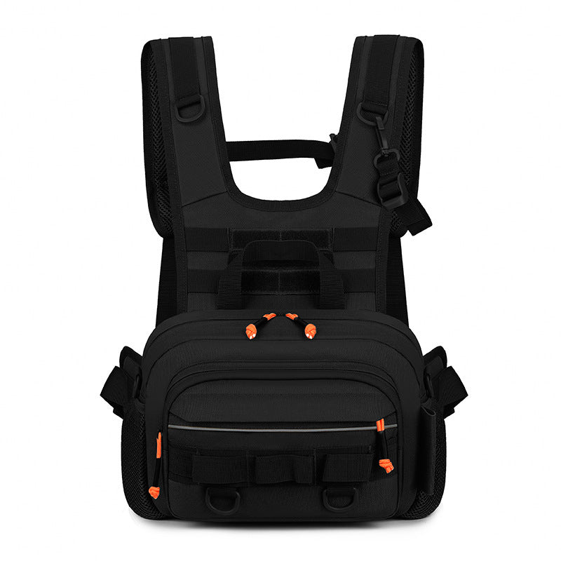 Lure Camouflaged Male Motorcycle Riding Vest Sports Backpack