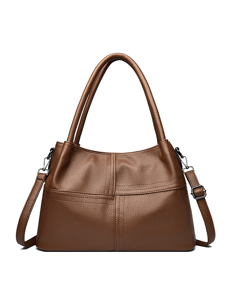 Stylish Women's Large Capacity Soft Leather Underarm Bag