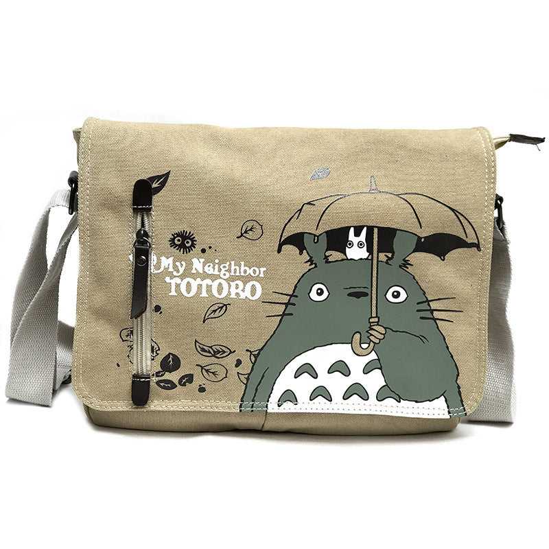 Popular Elegant Anime Single Cotton Canvas Leisure Backpack