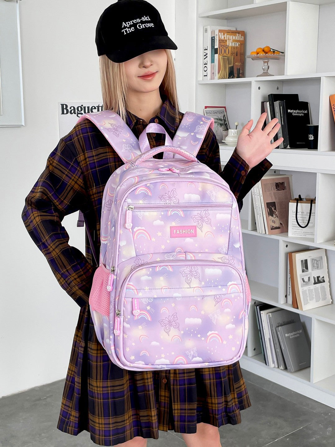 Fashion Cartoon Versatile Trendy Large Capacity Nylon Leisure Backpack