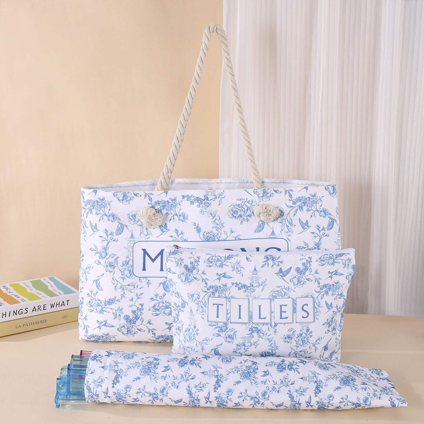 Elegant Mahjong Storage Cosmetics Multifunctional Toiletry Bags