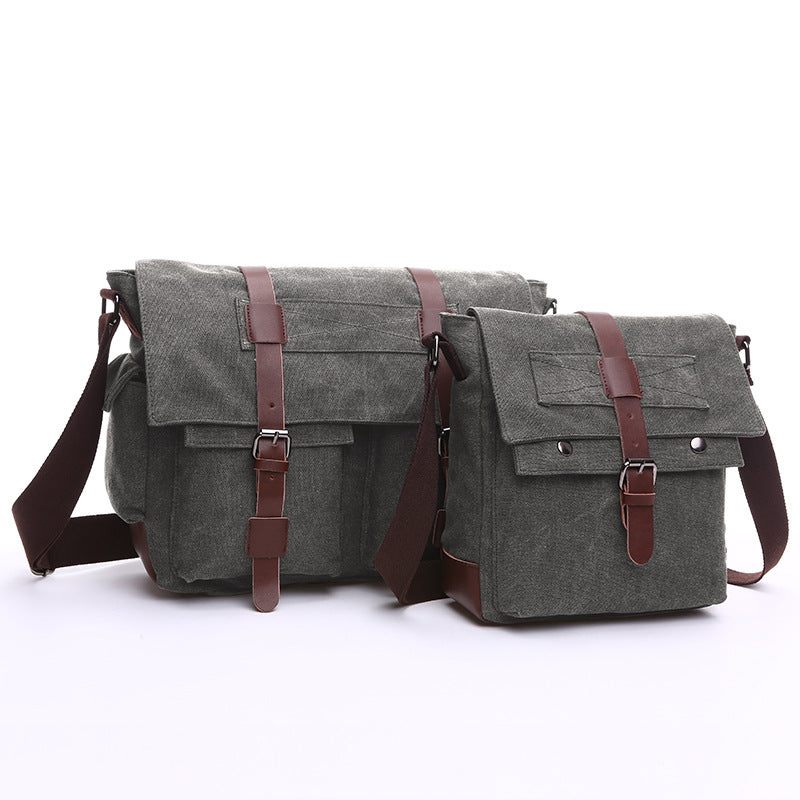 New Men's Vintage Canvas Large Capacity Men's Messenger Bag
