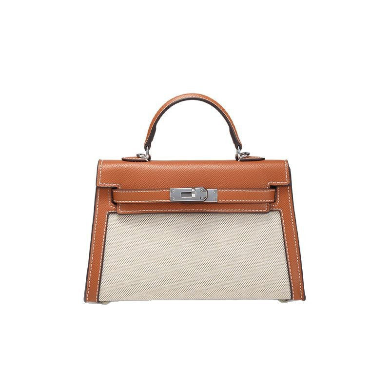 Women's Kelly Stitching Large Capacity Fashion Portable Bags