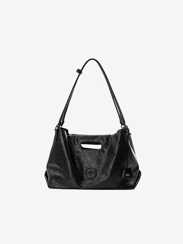 Large Capacity Commuter Cowhide Portable Soft Women's Handbag