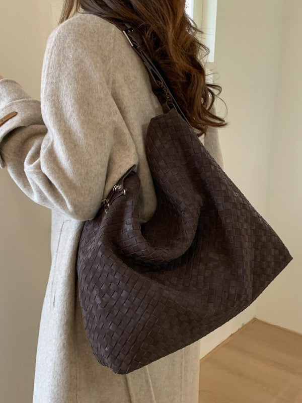 Women's Woven Commute Large Capacity Loose Comfortable Tote Bag