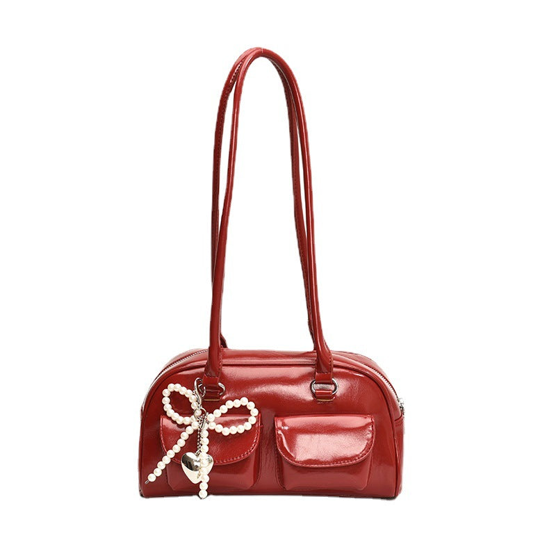 Women's Korean Style Trendy Bow Summer Simple Underarm Bag
