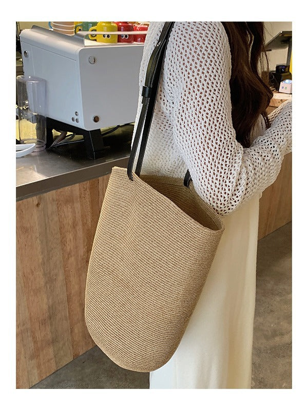 Women's Straw Summer Niche Designer Model Portable Beach Bags