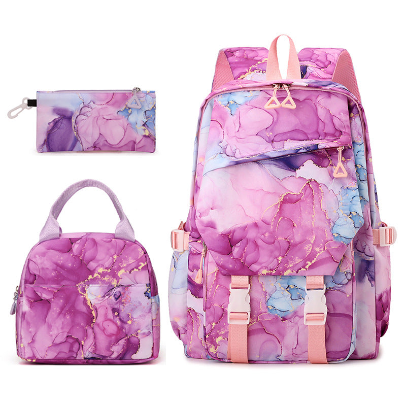 Gradient Color Fashion Lunch Pencil Early Women's Backpack
