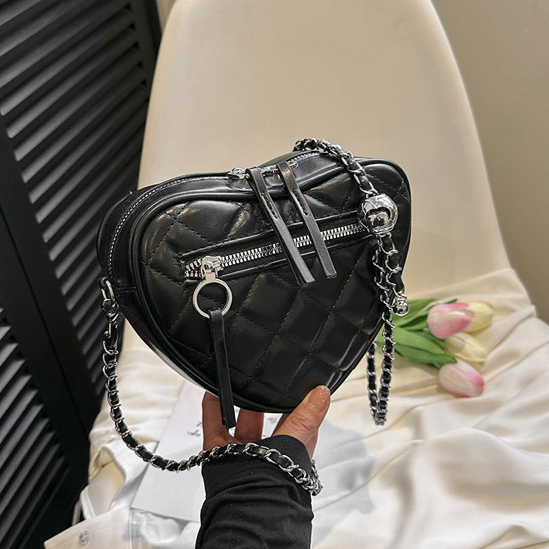 Women's Minority Fashion Love Mini Chain Rhombic Women's Shoulder Bag