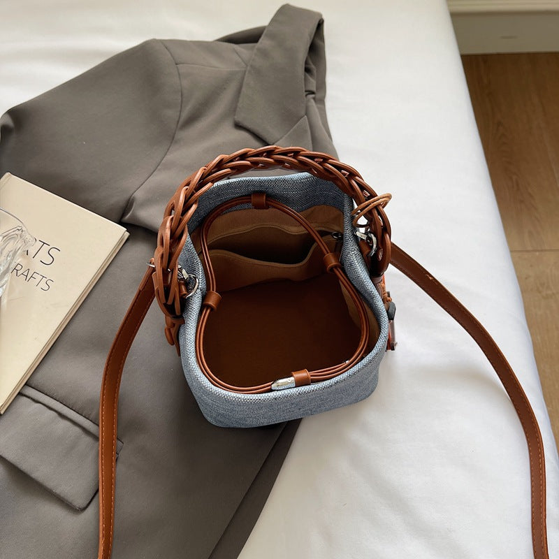 Niche Summer Retro Simple Western Style Portable Vegetable Bags