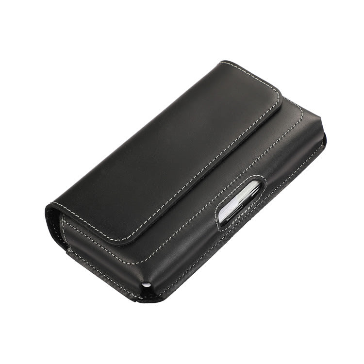 Men's Old Work First Layer Cattlehide Cover Phone Bags