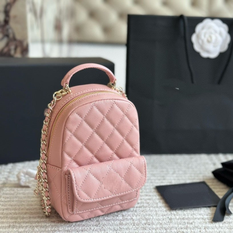 Chain Caviar Mini Rhombus Single Classic Style Fragrance Bags