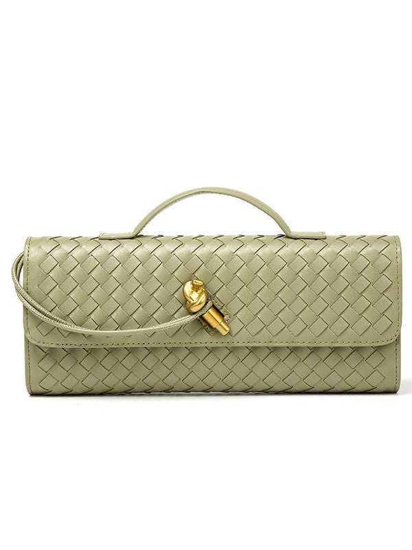 Woven Baguette Niche Advanced Horizontal Hand Holding Women's Shoulder Bag