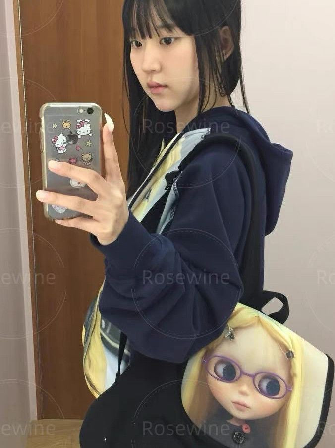 Cute Cartoon Doll For Early Spring Leisure Backpack