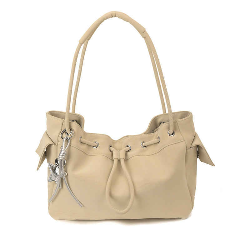 Women's Fashion Matte Texture Large Capacity Spring Light Luxury Minority Shoulder Bags