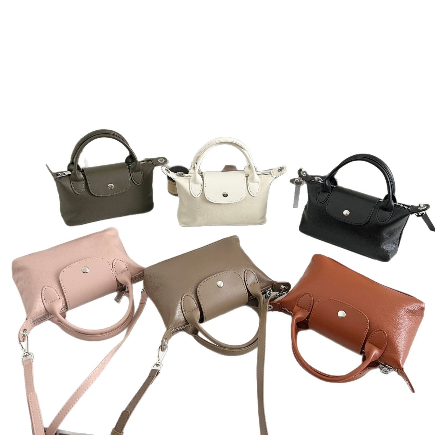 Women's Leather Niche First Layer Cowhide Large Women's Messenger Bag