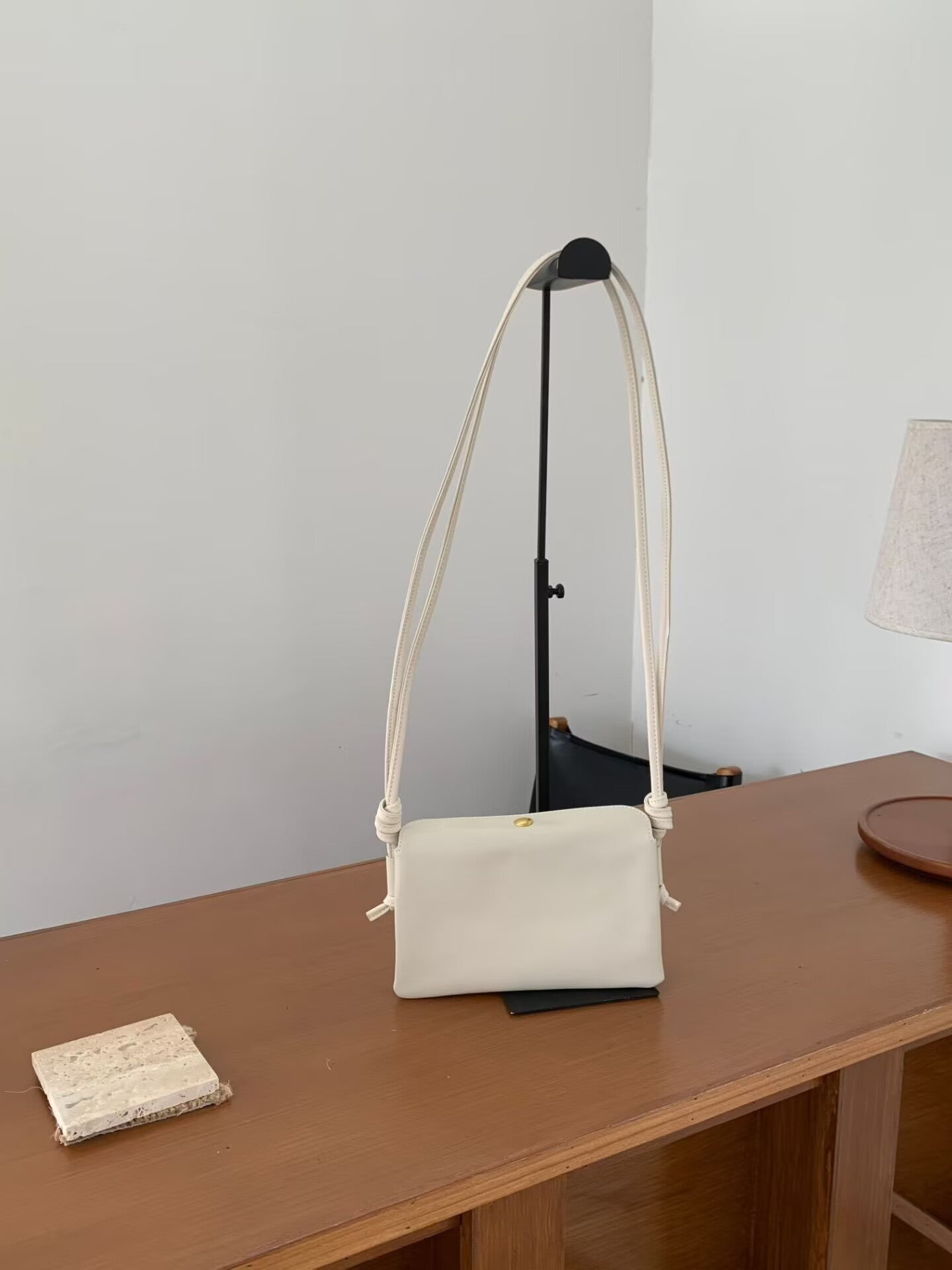 Women's Envelope Textured Sheepskin Exquisite Fashion Leather Message Candy Color Small Square Bags