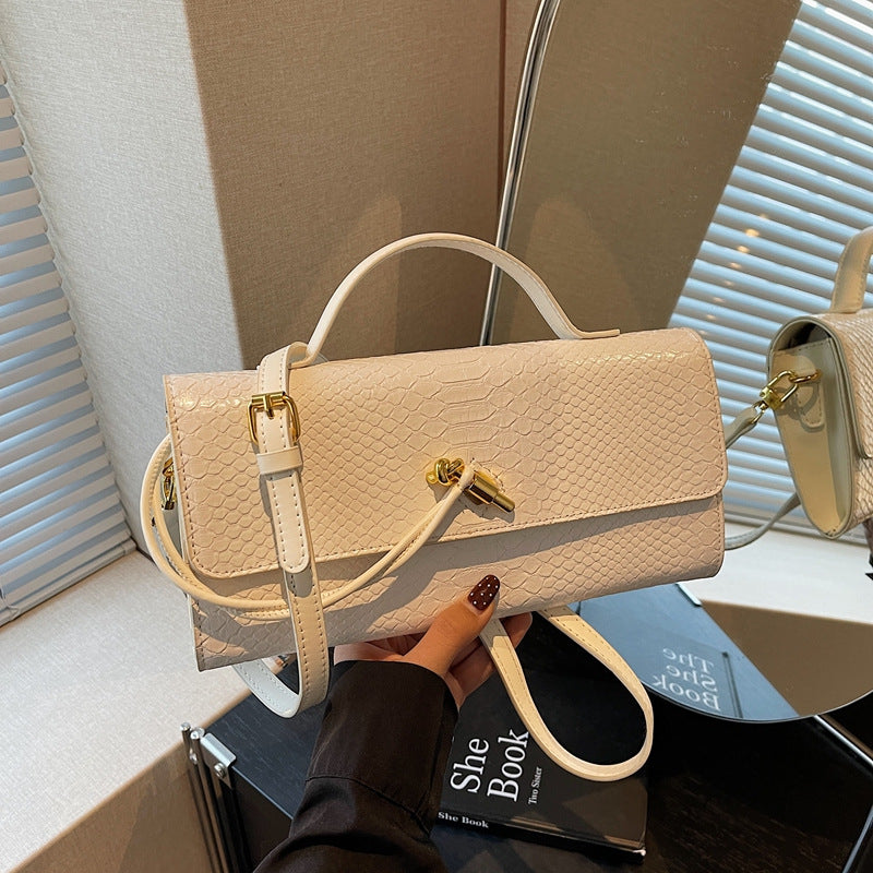 Women's Horizontal Hand Holding Dinner Cardiology Fashion Snake Women's Shoulder Bag