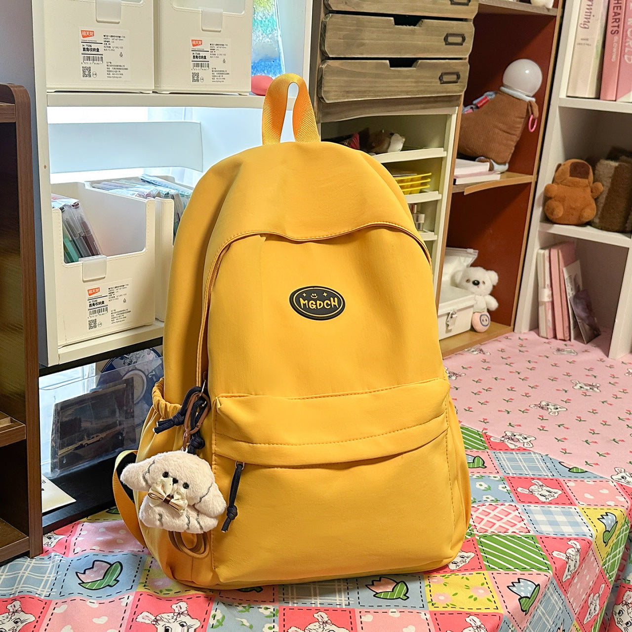 Nylon Waterproof Junior High Lightweight Simple Leisure Backpack