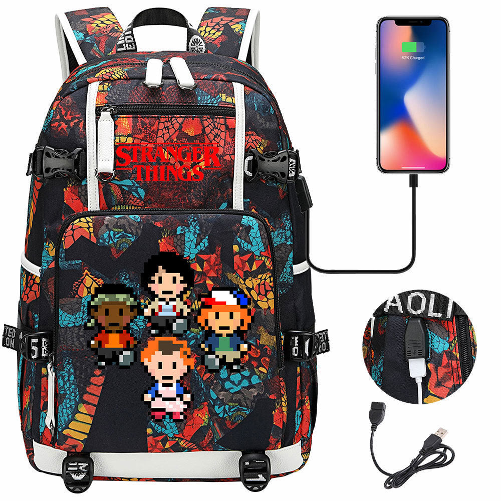 Women's & Men's Peripheral Printed Youth Leisure Backpack