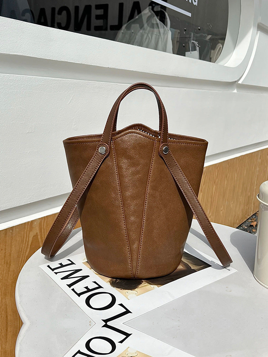 Women's First Layer Vegetable Tanning Leather Retro Bags