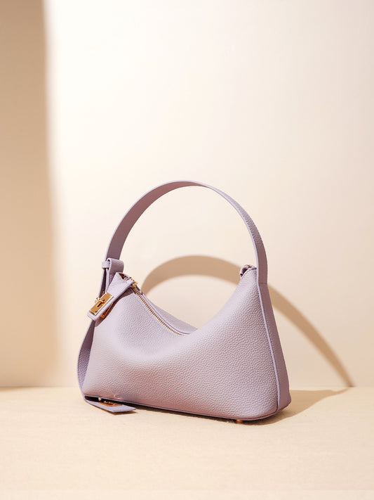 Black Niche High-grade First Layer Cowhide Underarm Leather Women's Handbag