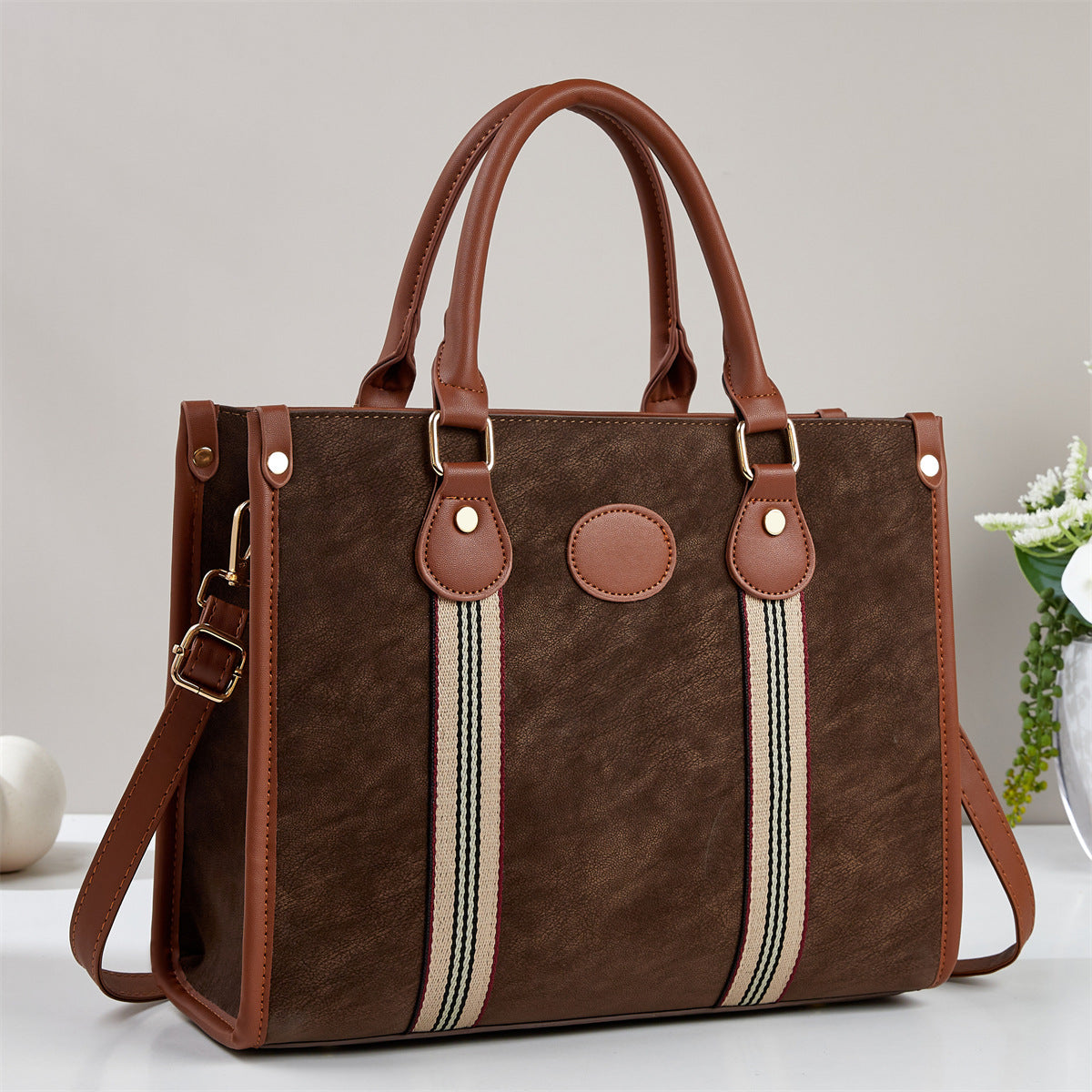 Women's Large Capacity Totes Simple Commute Portable Shoulder Bags