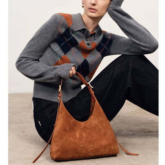 Women's Ye Tong Hanging Earmuff Napa Cowhide Women's Shoulder Bag