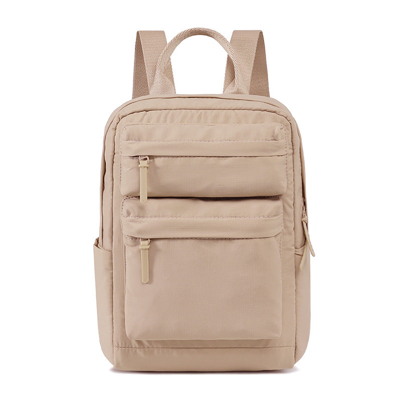 Capacity Pleated Solid Color Campus Computer Simple Junior Bags