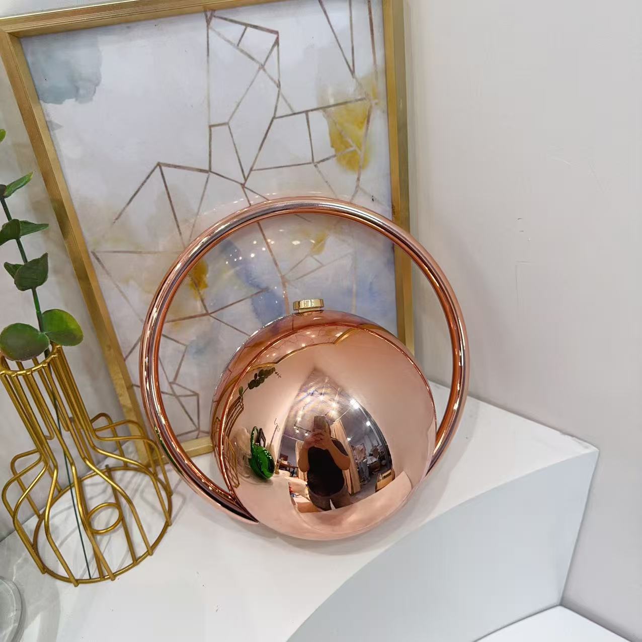 High Sense Technology Spherical Dinner Electroplating Simple Bags